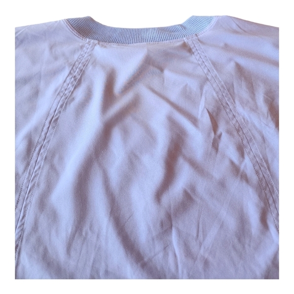 Athleta periwinkle Zephyr v-neck stretch short sleeve curved hem top S - Picture 6 of 13